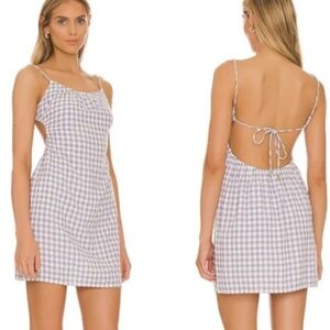 L*Space Revolve Anika Park Slope Gingham Check Mini Dress